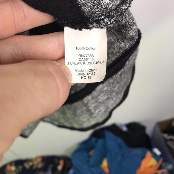 J Crew Dress Womens M Shift Colorblock Stripe Neutral Capsule Shift Cotton - Picture 5 of 7